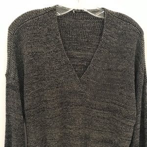 Black knit sweater